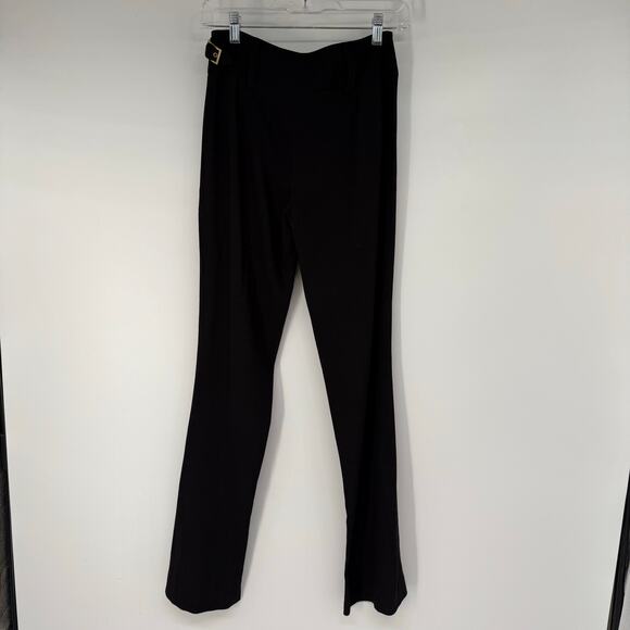 D&G Dolce & Gabbana Belted Wool Blend Flared Dress Pant Women's Size 26/40 Black - Picture 2 of 10